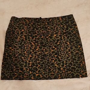 Leopard Print Skirt